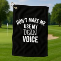Funny Dean College University Department Promotion Golf Towel