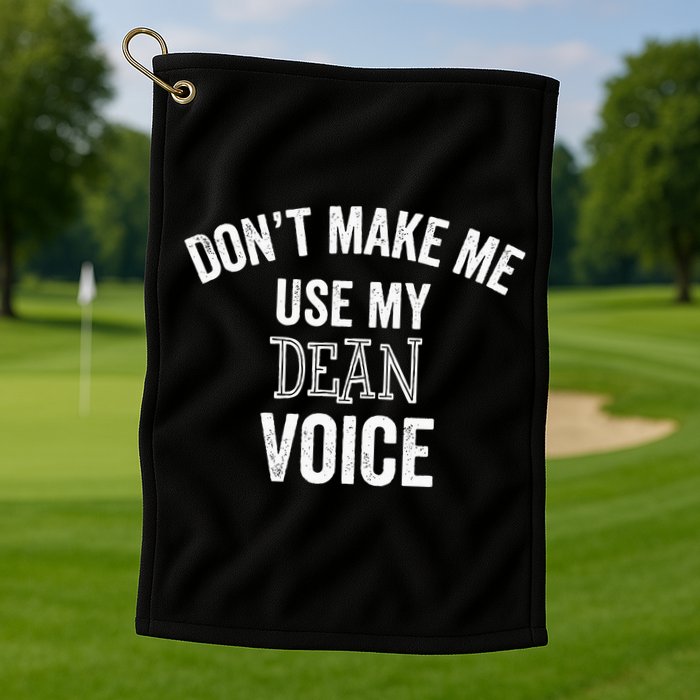 Funny Dean College University Department Promotion Golf Towel