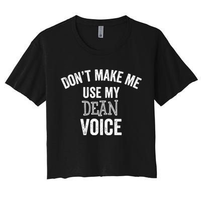 Funny Dean College University Department Promotion Crop Top