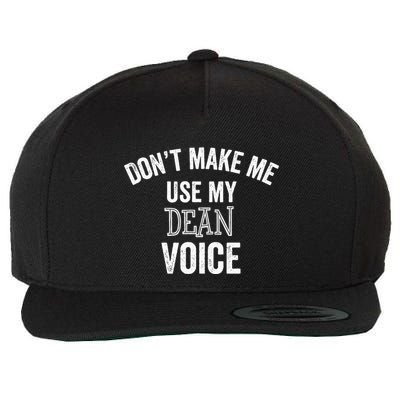 Funny Dean College University Department Promotion Wool Snapback Cap
