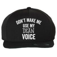 Funny Dean College University Department Promotion Wool Snapback Cap