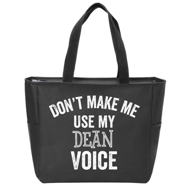 Funny Dean College University Department Promotion Zip Tote Bag