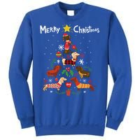 Funny Dachshund Christmas Tree Gift Ornat Gift Sweatshirt