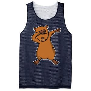 Funny Dabbing Capybara Gift Water Pig Dab Dance Mesh Reversible Basketball Jersey Tank