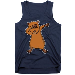 Funny Dabbing Capybara Gift Water Pig Dab Dance Tank Top