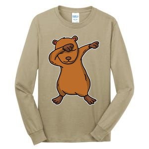 Funny Dabbing Capybara Gift Water Pig Dab Dance Tall Long Sleeve T-Shirt