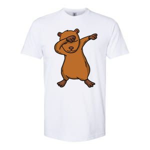 Funny Dabbing Capybara Gift Water Pig Dab Dance Softstyle CVC T-Shirt