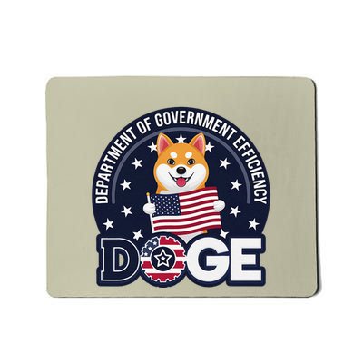 Funny Doge Crypto Meme Department Of Government Efficiency Mousepad