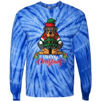 Funny Dog Costume Rottweiler Christmas Gift Tie-Dye Long Sleeve Shirt