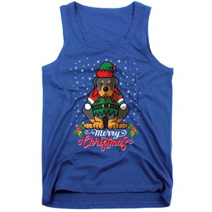 Funny Dog Costume Rottweiler Christmas Gift Tank Top