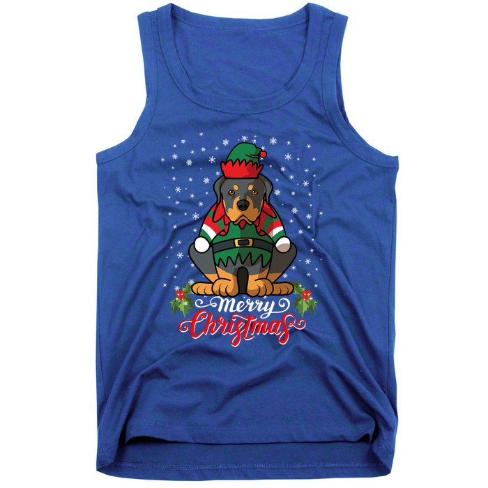 Funny Dog Costume Rottweiler Christmas Gift Tank Top