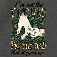 Father's Day Camo I'm Not The Step Dad I'm The Dad Veteran Vector Backpack