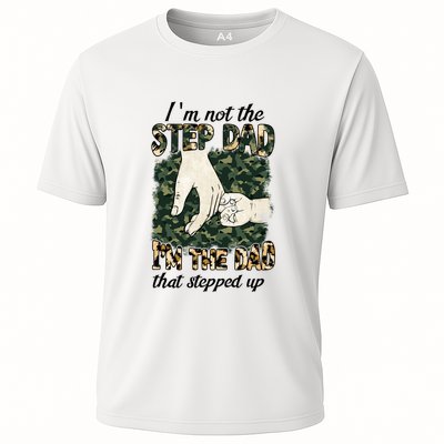 Father's Day Camo I'm Not The Step Dad I'm The Dad Veteran Performance Shirt