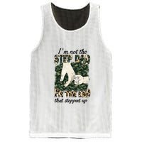 Father's Day Camo I'm Not The Step Dad I'm The Dad Veteran Mesh Reversible Basketball Jersey Tank