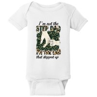 Father's Day Camo I'm Not The Step Dad I'm The Dad Veteran Baby Bodysuit