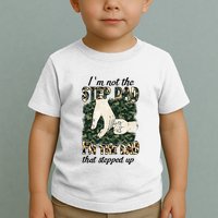 Father's Day Camo I'm Not The Step Dad I'm The Dad Veteran Toddler T-Shirt