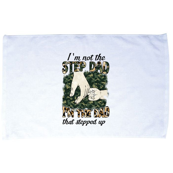 Father's Day Camo I'm Not The Step Dad I'm The Dad Veteran Microfiber Hand Towel