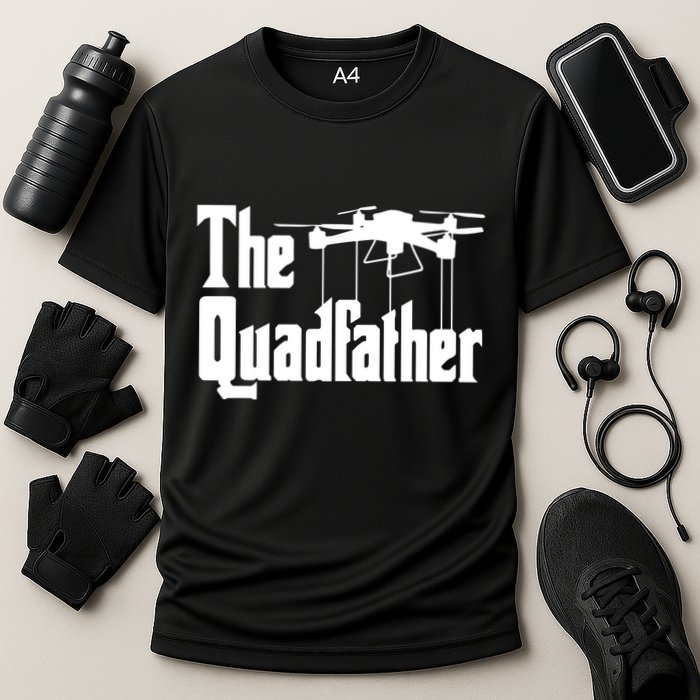 Funny Drone Commercial Or Small Drones Pilot RC Graphic Cooling Performance Crew T-Shirt