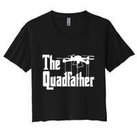 Funny Drone Commercial Or Small Drones Pilot RC Graphic Women's Crop Top Tee