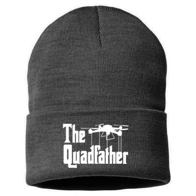 Funny Drone Commercial Or Small Drones Pilot RC Graphic Sustainable Knit Beanie