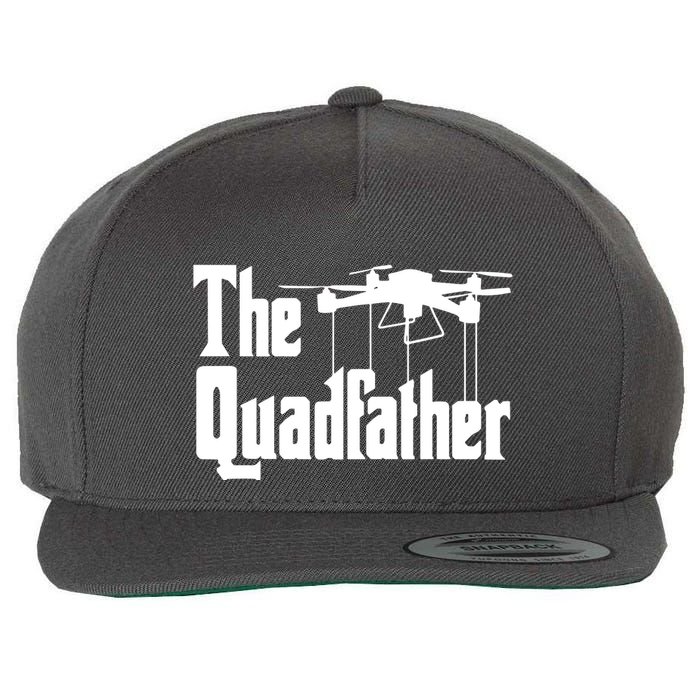 Funny Drone Commercial Or Small Drones Pilot RC Graphic Wool Snapback Cap
