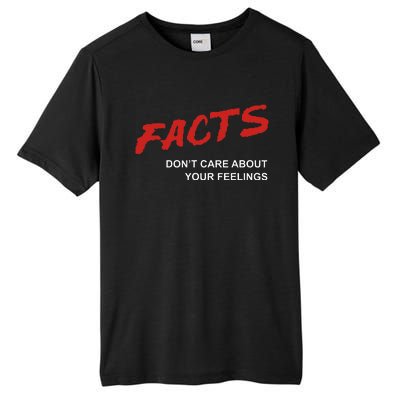 Facts DonT Care About Your Feelings Facts Music Video Tall Fusion ChromaSoft Performance T-Shirt