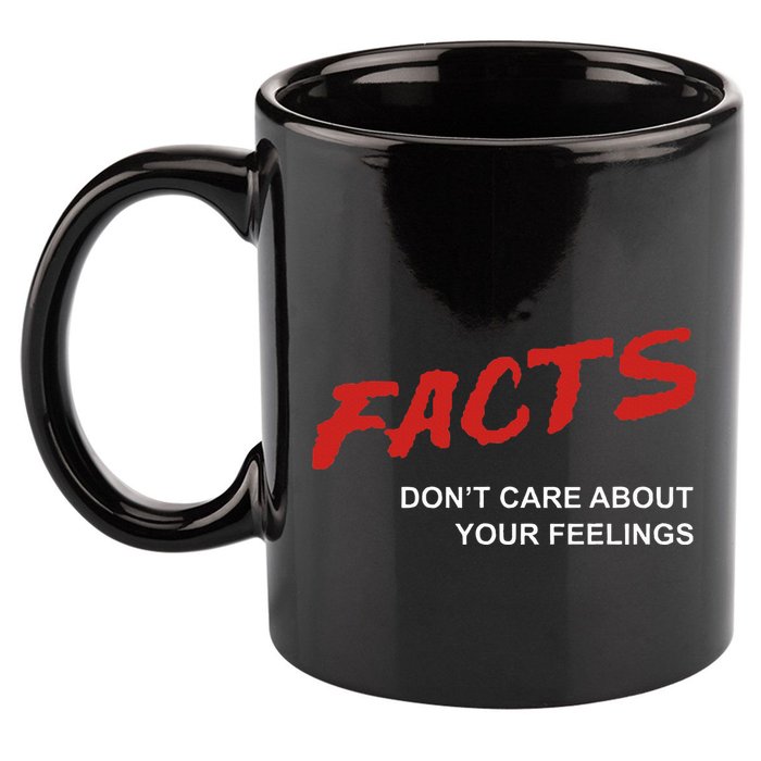 Facts DonT Care About Your Feelings Facts Music Video 11oz C Handle Ceramic Mug
