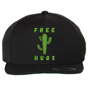 Funny Desert Cactus Plant Tree Lover Free Hugs Sarcastic Wool Snapback Cap