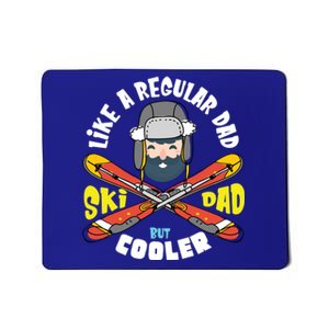 Fathers Day Cool Funny Daddy Gift Ski Dad Skiing Sport Cute Gift Mousepad