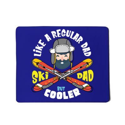 Fathers Day Cool Funny Daddy Gift Ski Dad Skiing Sport Cute Gift Mousepad