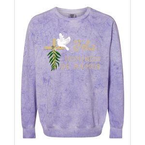 Feliz Domingo De Ramos Palm Sunday Gift Colorblast Crewneck Sweatshirt