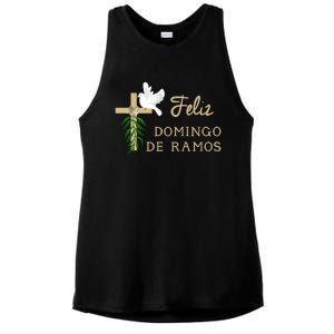 Feliz Domingo De Ramos Palm Sunday Gift Ladies PosiCharge Tri-Blend Wicking Tank