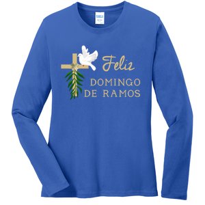 Feliz Domingo De Ramos Palm Sunday Gift Ladies Long Sleeve Shirt