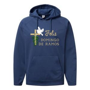 Feliz Domingo De Ramos Palm Sunday Gift Performance Fleece Hoodie