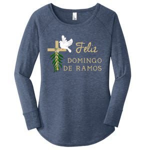 Feliz Domingo De Ramos Palm Sunday Gift Women's Perfect Tri Tunic Long Sleeve Shirt