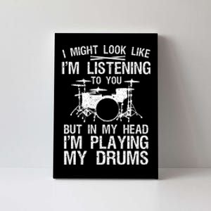 Funny Drummer Design Drumline Drumming Drummer Canvas