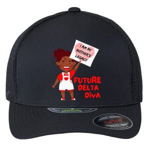 Future Delta Diva Black Sorority 1913 Flexfit Unipanel Trucker Cap