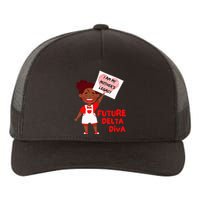 Future Delta Diva Black Sorority 1913 Yupoong Adult 5-Panel Trucker Hat