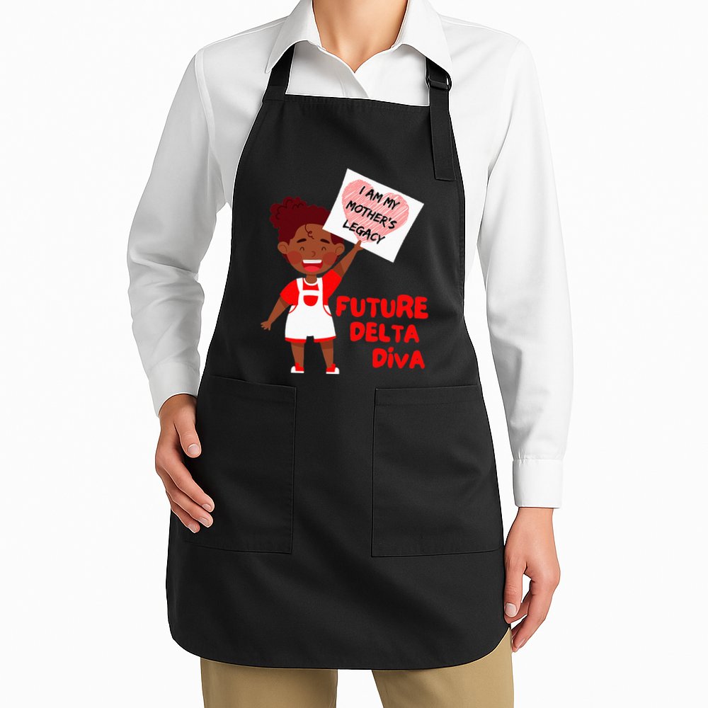 Future Delta Diva Black Sorority 1913 Apron