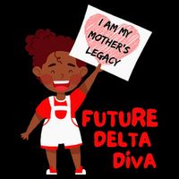 Future Delta Diva Black Sorority 1913 Sustainable Bucket Hat
