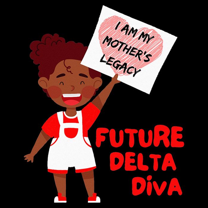 Future Delta Diva Black Sorority 1913 Sustainable Bucket Hat