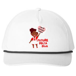 Future Delta Diva Black Sorority 1913 Snapback Five-Panel Rope Hat