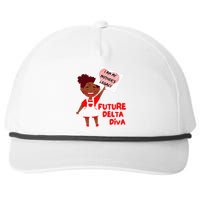 Future Delta Diva Black Sorority 1913 Snapback Five-Panel Rope Hat