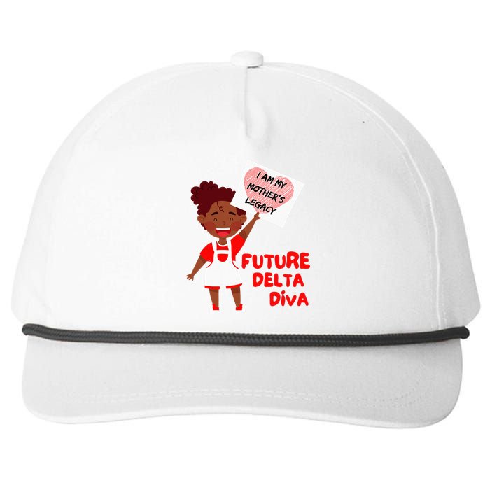 Future Delta Diva Black Sorority 1913 Snapback Five-Panel Rope Hat