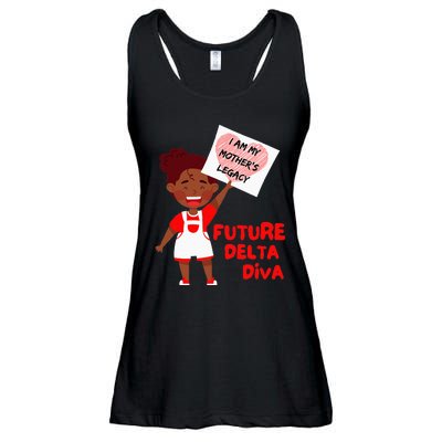 Future Delta Diva Black Sorority 1913 Ladies Essential Flowy Tank