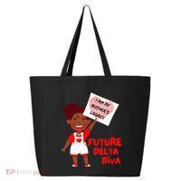 Future Delta Diva Black Sorority 1913 25L Jumbo Tote