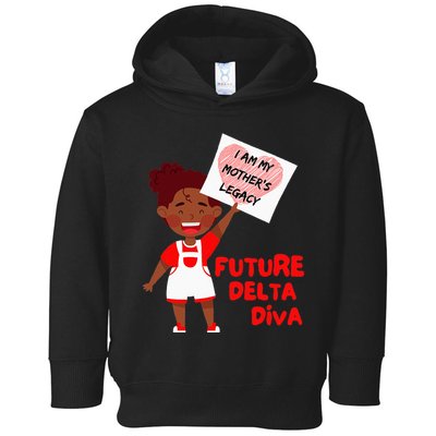 Future Delta Diva Black Sorority 1913 Toddler Hoodie