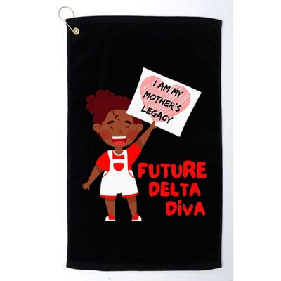 Future Delta Diva Black Sorority 1913 Golf Towel