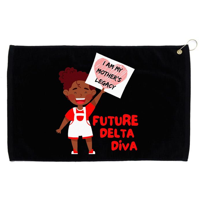 Future Delta Diva Black Sorority 1913 Grommeted Golf Towel