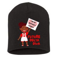 Future Delta Diva Black Sorority 1913 Short Acrylic Beanie